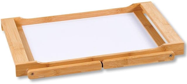 KESPER® Tablett Bett-Tablett, Bambus, MDF, mit ausklappbaren Füßen