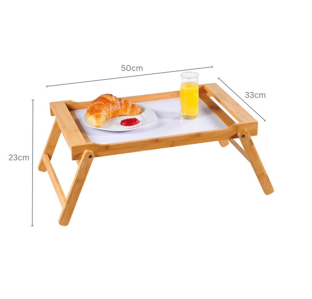 KESPER® Tablett Bett-Tablett, Bambus, MDF, mit ausklappbaren Füßen Bild 2