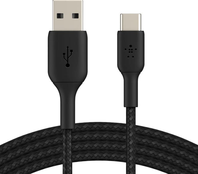 Belkin USB-C/USB-A Kabel ummantelt, 1m Smartphone-Kabel, USB Typ A, USB-C (100 cm)