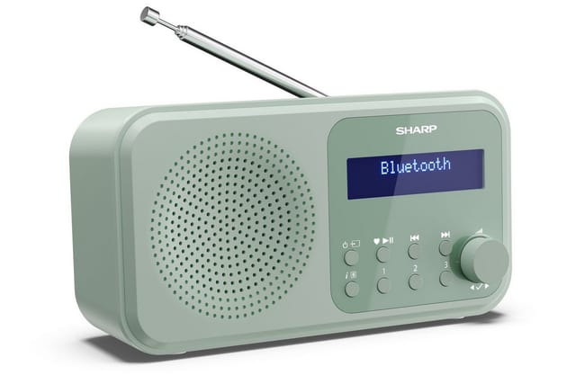 Sharp TOKYO DR-P420 Digitalradio (DAB) (Digitalradio (DAB), FM-Tuner mit RDS, 2 W)