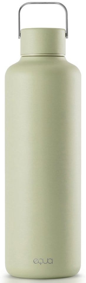 equa Trinkflasche Timeless Off Matcha, Leichtgewicht aus Edelstahl, Tragegriff