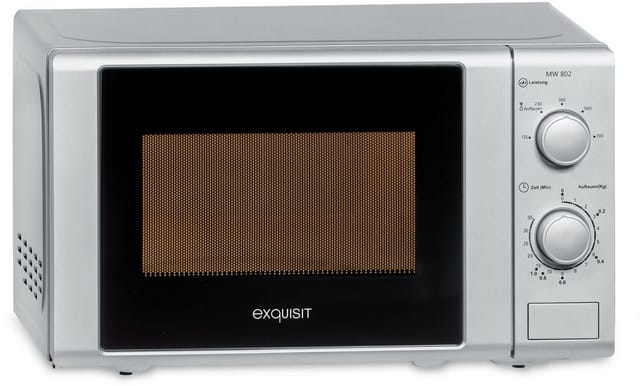 exquisit Mikrowelle MW 900-030, Mikrowelle, 20 l, silber