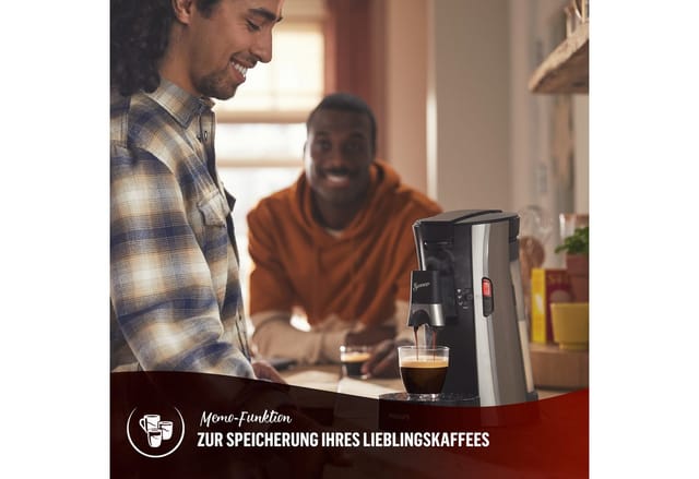 Philips Senseo Kaffeepadmaschine SSelect CSA250/10, mit drei Kaffee-Einstellungen, aus 21% rec. Plastik, Memo-Funktion