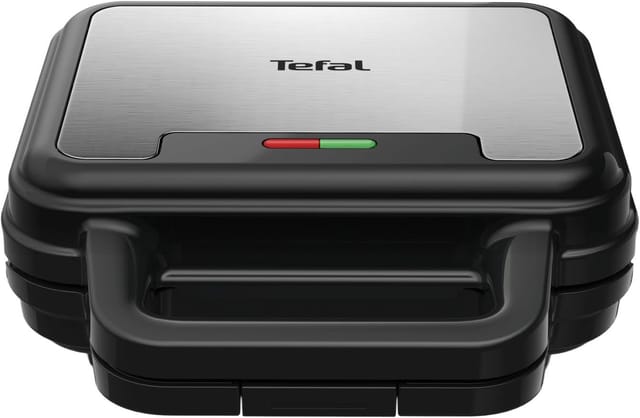 Tefal Sandwichmaker Ultracompact 3-in-1 Sandwich/Waffel/Panini, Antihaftbeschichtung, 700 W, platzsparende Aufbewahrung, Maße: 23 x 23 x 9 cm, SW383D