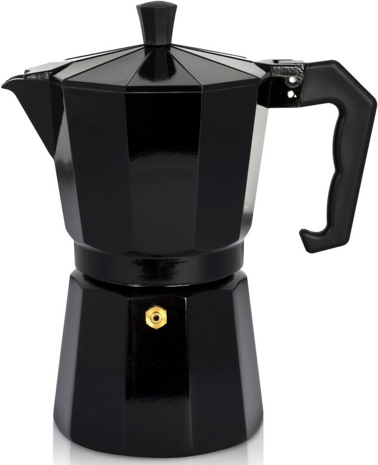 Krüger Espressokocher, 0,35l Kaffeekanne, traditionell italienisch, aus Aluminium, mit Silikon-Dichtungsring Bild 4