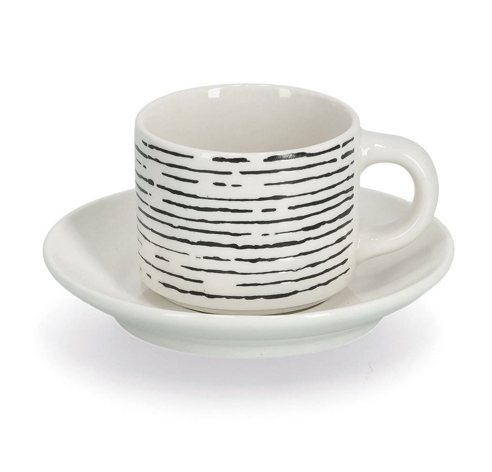Zeller Present Espressotasse, 8-tlg., Keramik, 8-teilig (4 Tassen/4 Untertassen) Bild 2