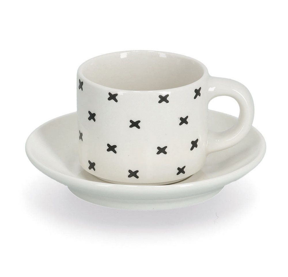 Zeller Present Espressotasse, 8-tlg., Keramik, 8-teilig (4 Tassen/4 Untertassen) Bild 4