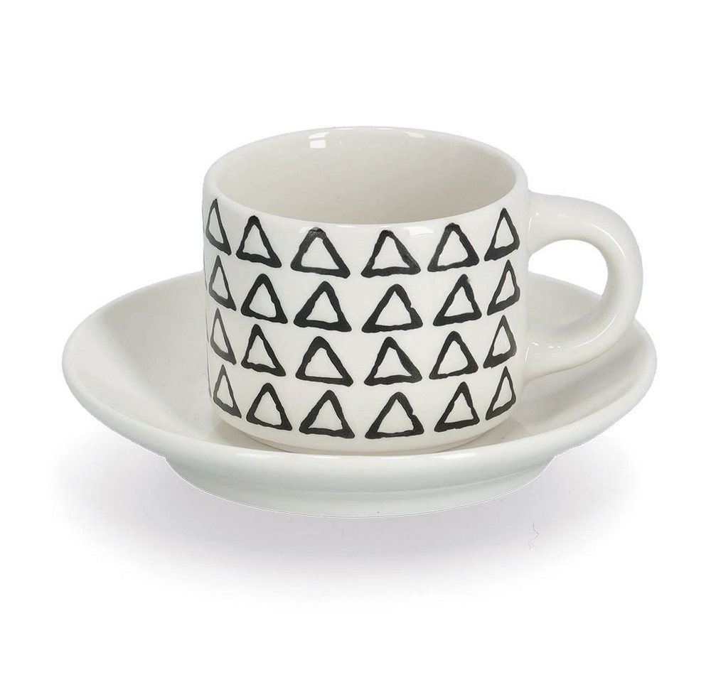 Zeller Present Espressotasse, 8-tlg., Keramik, 8-teilig (4 Tassen/4 Untertassen) Bild 5
