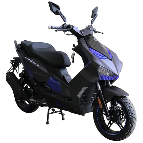 Alpha Motors Motorroller SHARK, 50 ccm, 45 km/h, Euro 5, mit integr. Alarmanlage, Keyless-System und USB-Anschluss