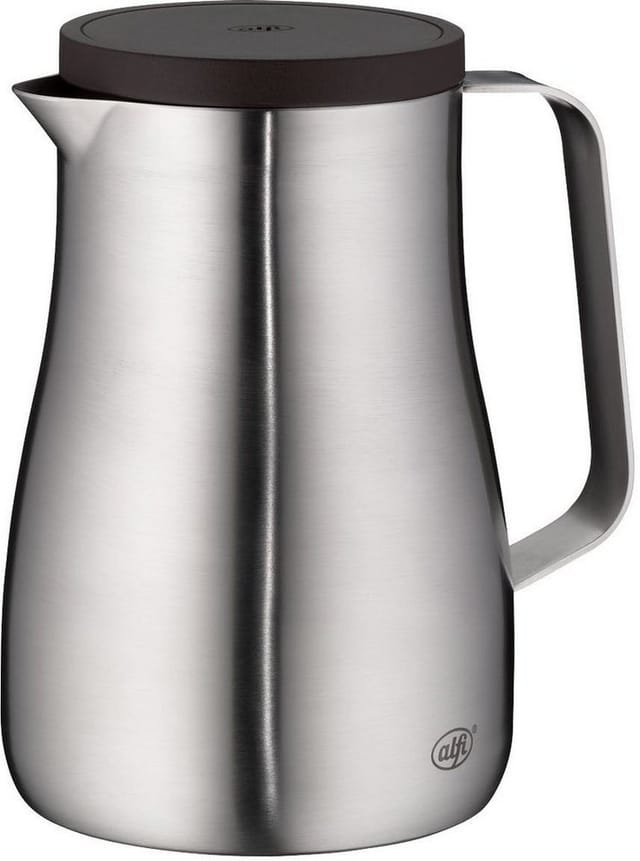 Alfi Isolierkanne STUDIO, aus doppelwandigem Edelstahl, spülmaschinenfest, 0,7 l, (1-St), 12h heiß & 24h kalt, ergonomischer Griff, große Öffnung
