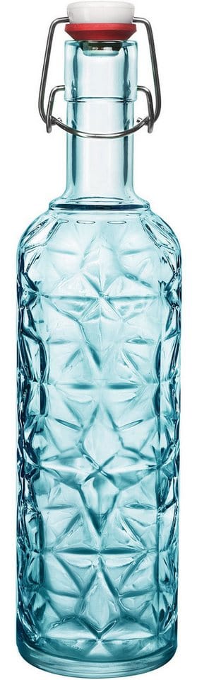 Bormioli Rocco Trinkflasche Oriente, Glasflasche 1,45 l, mit Bügelverschluss, aus Glas, ideal für Vorrat, Servieren oder Selbstgemachtes
