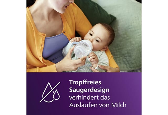 Philips AVENT Babyflasche Natural Response Trinklernbecher, 150ml, extra schnelle Durchflussrate