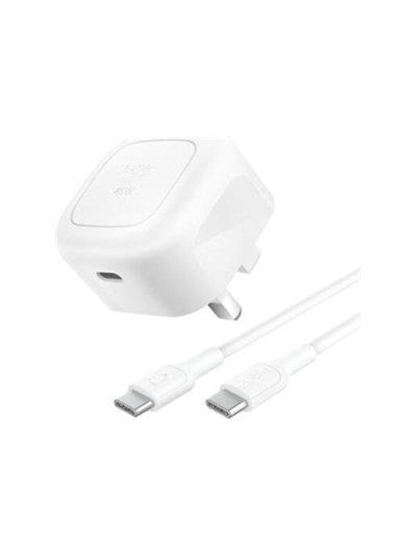 Belkin BoostCharge kompakter 45 W Charger mit USB-C-/USB-C-Kabel USB-Ladegerät
