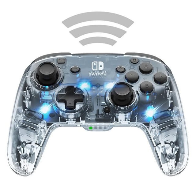 PDP - Performance Designed Products Afterglow Deluxe, NS, Transparent Controller