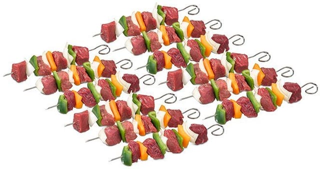 Buddy's Grillspieß Buddy´s BBQ (Set, 12-St), Schaschlikspieße, Edelstahl, wiederverwenbar, 21 cm