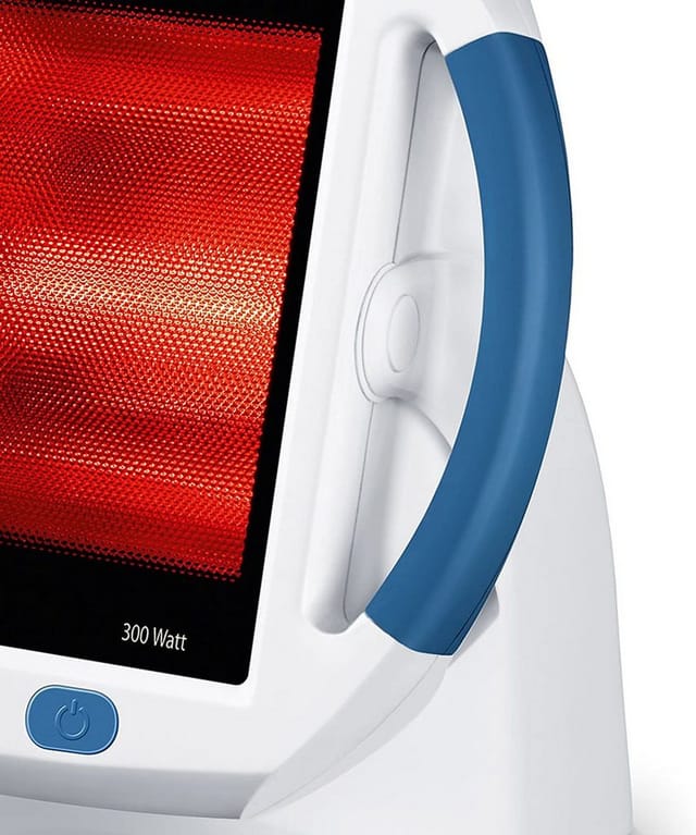 Sanitas Infrarotlampe SIL 45 Wärmestrahler bei Erkältungen, Verspannungen und Muskelkater, Mit 15 min. Timer und Abschaltautomatik, Medizinprodukt