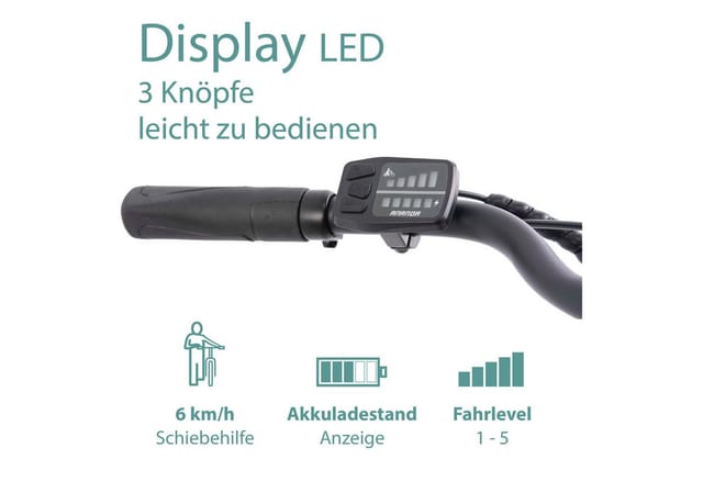 Tretwerk E-Bike Trekkingrad Mystic, 7 Gang, Nabenschaltung, Frontmotor, 468 Wh, Pedelec, Elektrofahrrad für Damen u. Herren