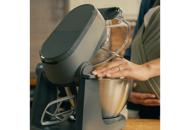 KENWOOD Küchenmaschine Küchenmaschine Multi Tasker KHC30.070GY - Mixer, Fleischwolf & Zerkleinerer, 1000 W, 4,3 l Schüssel, Inkl. 4,3L Schüssel, 3 Aufsätze, Spritzschutz, Zitruspresse