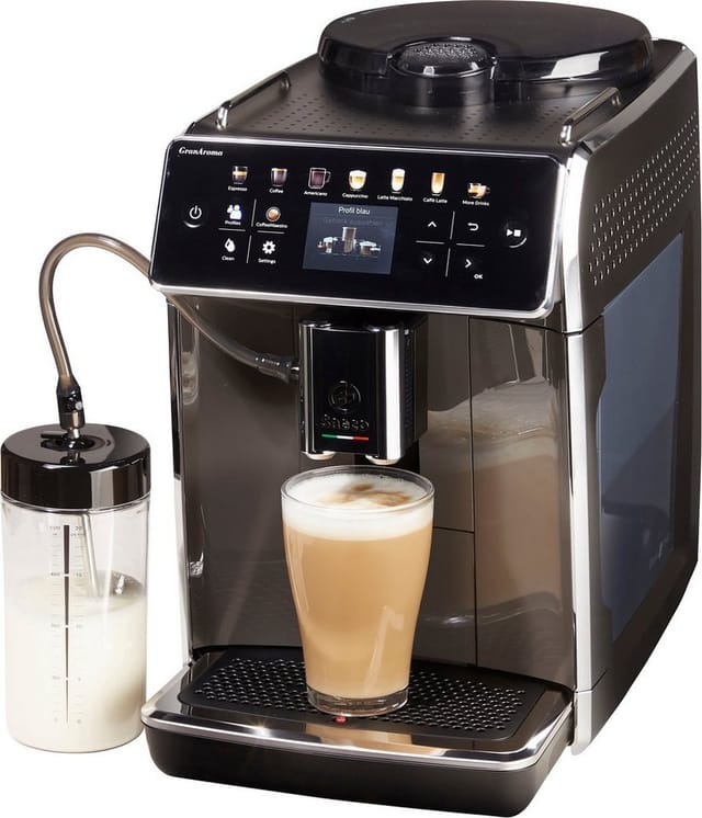 Saeco Kaffeevollautomat GranAroma SM6580/50, 14 Kaffeespezialitäten, 4 Benutzerprofilen und TFT Display