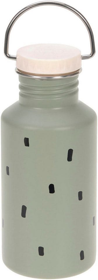LÄSSIG Trinkflasche Happy Prints, Light Olive