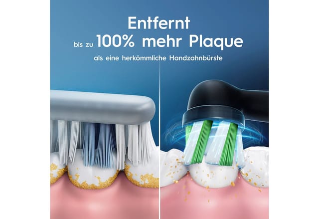 Oral-B Elektrische Zahnbürste Vitality Pro Doppelpack, Aufsteckbürsten: 2 St., Indikator-Borsten