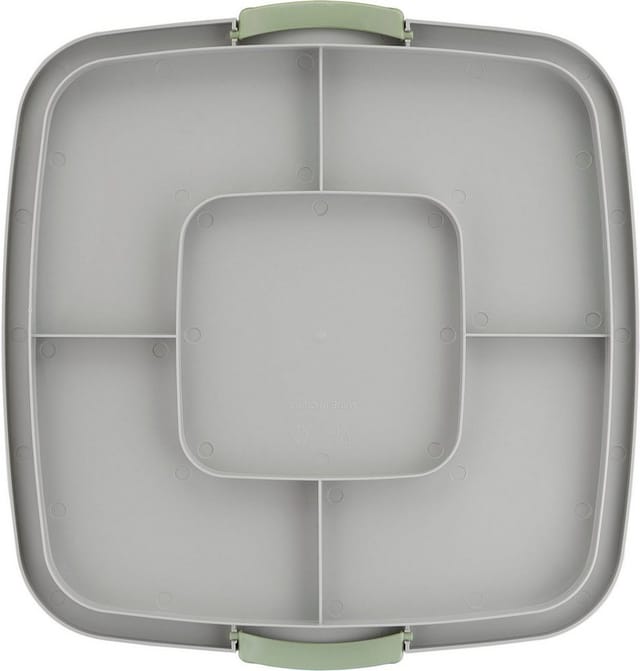 Emsa Kuchentransportbox K32670 Prep&Bake, Kunststoff, (2-tlg), eckig 37x33 cm, Tragegriff, Schneidevorrichtungen