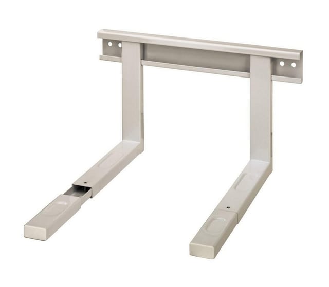 Xavax Mikrowellen-Wandhalterung Mikrowellenhalterung für Mikrowelle, Backofen, Grill Wand, Halterung, (ausziehbar, weiß)