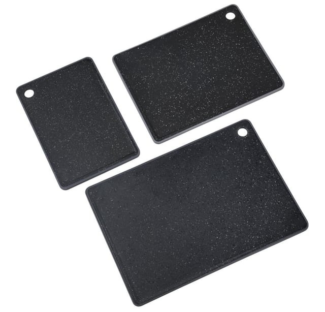 KESPER® Schneidebrett Brett mit abfallender Schneidefläche, Kunststoff, (Set, 3-St)