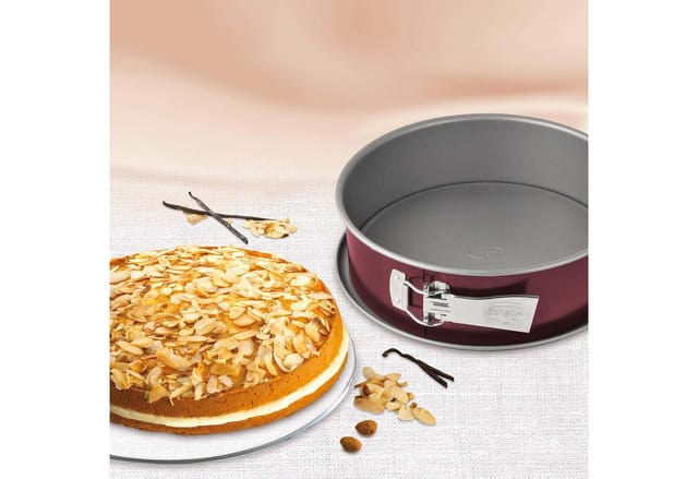 Dr. Oetker Küchenhelfer Springform Back-Liebe Bicolor, mit Auslaufschutzboden, Ø 28 cm, Perfekt für Kuchen & Torten, auslaufsicher, mit Antihaftbeschichtung