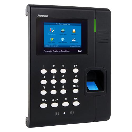 [gebraucht] Zutritts- Und Anwesenheitskontrollterminal Mit Footprint / Code Und Rfid-karten Mit C2-tastatur Anviz