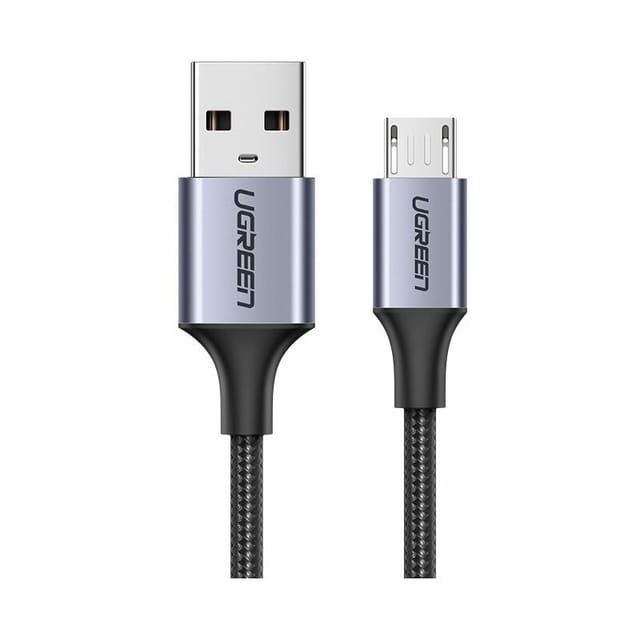 UGREEN Kabel USB - Micro USB Kabel Ladekabel Nylon Zubehör kompatibel USB-Kabel, (200 cm)
