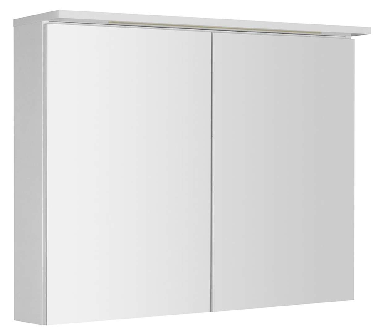 Aqualine Kawa - Spiegelschrank Mit Led-beleuchtung 90x70x22 Cm, 2 Türen, Weiß Wgl90s