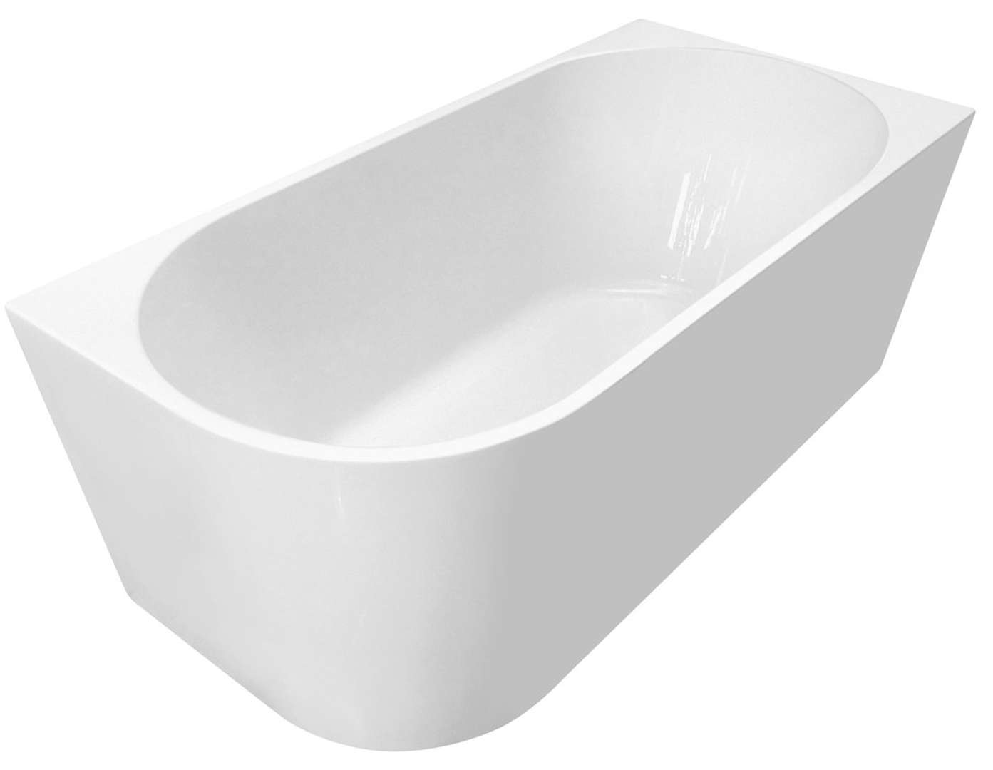 Aqualine Tibera - Badewanne 150x75 Cm, Rechts, Weiß E1037