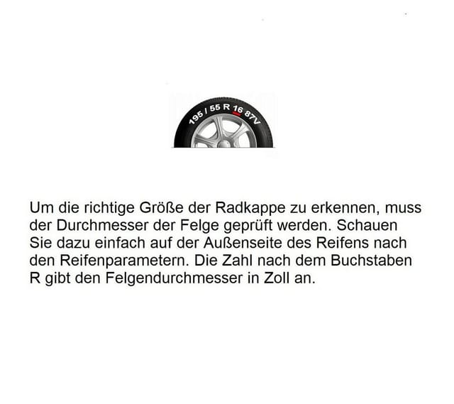 NRM Radkappen QUAD Bicolor, 17 in Zoll, (4-St) Radzierblenden für Stahlfelgen Zweifarbige Radkappen Satz 4er Set 17