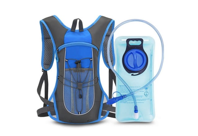 Grafner Trinkrucksack Rucksack mit Trinkblase wasserdicht 420D Nylon 2 Liter, inkl. Trinkblase, Ultraleicht