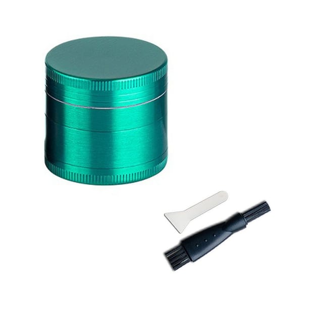 Coumo Kräutermühle Grinder Crusher, ⌀ 4 cm, Kräutermühle,Gewürzmühle, 4-teilig, Metall