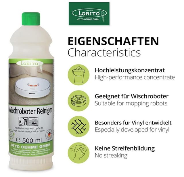 Lorito Wischroboter Reiniger 0,5 Liter Universalreiniger Fussbodenreiniger