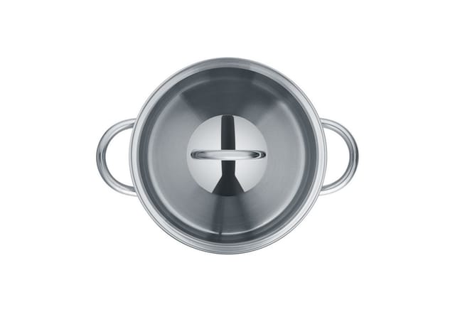 Berndes Kochtopf Mini mit Glasdeckel 12 und 14 cm, Edelstahl, poliert - b.mini, Edelstahl