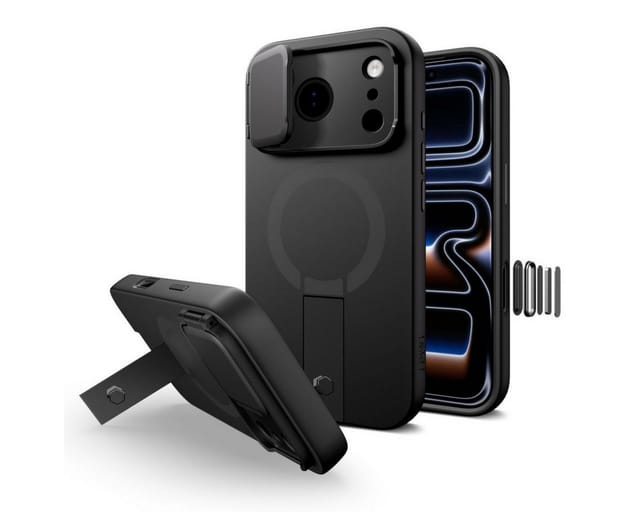 TECH PROTECT Handyhülle Kevlar Aura mit Magnetfunktion Kompatibel mit iPhone 17 Pro Max 6,9, Strukturierter Kevlar Look mit integrierter Magnetfunktion