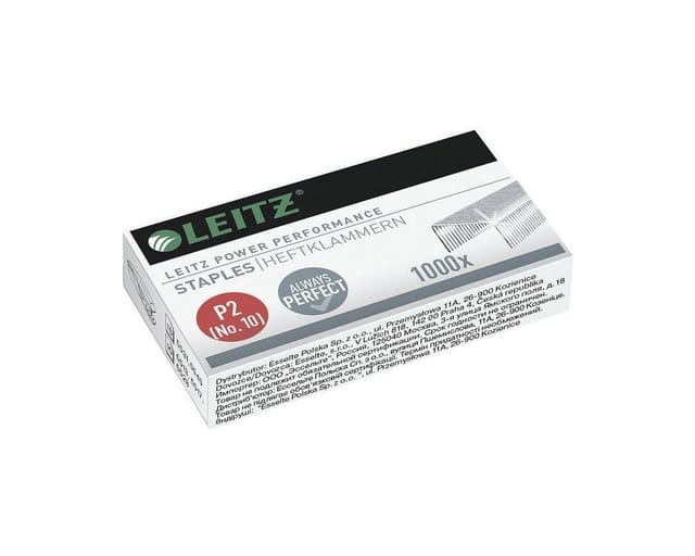LEITZ Heftklammer No. 10, 1000 Stück/Pack, Heftleistung 10 Blatt