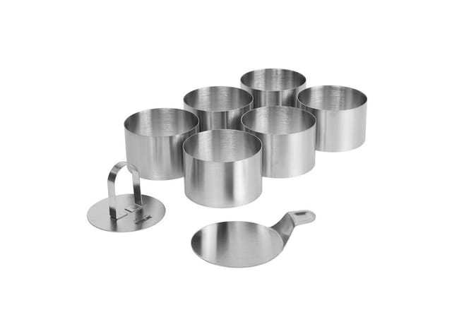 STONELINE Speisering, Edelstahl, (3 tlg), vielseitig verwendbar, backofen-/ gefriergeeignet, Designed in Germany