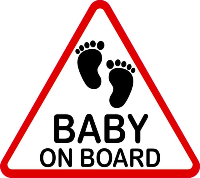 Hermann Schütz Aufkleber Hermann Schütz Aufkleber Baby on Board dreieckig