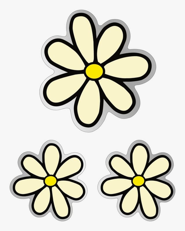 Hermann Schütz Aufkleber Hermann Schütz Aufkleber Blumen-Set Dimension