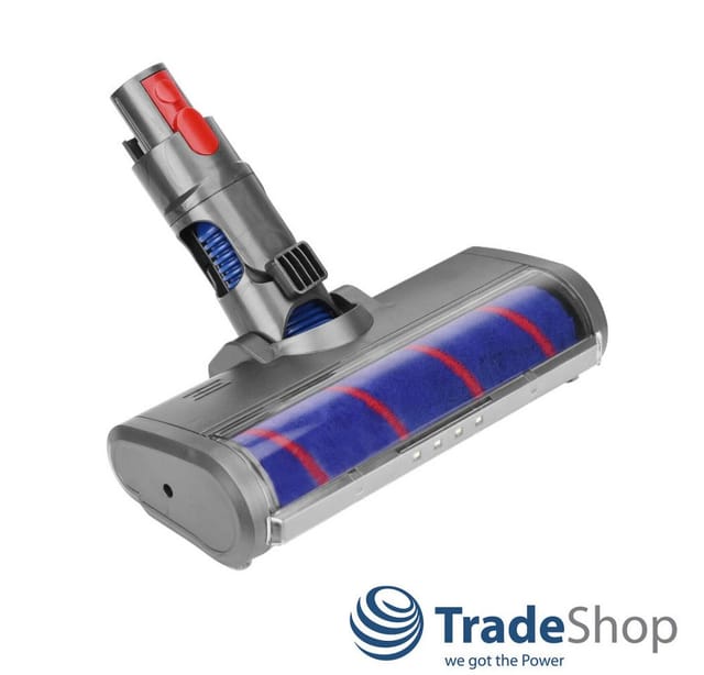 Trade-Shop Turbodüse passend für Dyson 966489-08 966489-11 966489-04 966489-12 966489-15, Zubehör für Dyson Akku Staubsauger, mit LED / Turbodüse / Hartbodendüse / Softwalze