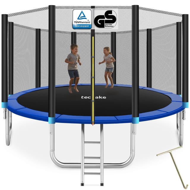 tectake Gartentrampolin Trampolin, (Komplettset), Ø 457 cm, GS zertifiziert