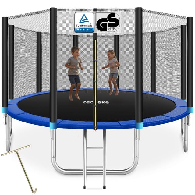 tectake Gartentrampolin Trampolin, (Komplettset), Ø 427 cm, GS zertifiziert