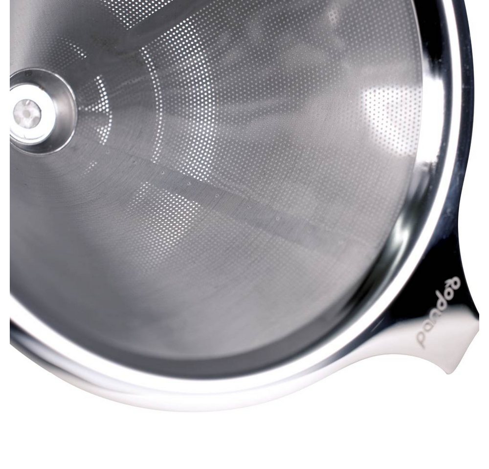 pandoo Kaffeebereiter, Edelstahlfilter 1x4