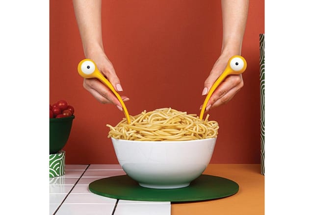 OTOTO Nudellöffel Pasta Monsters Servierbesteck Nudelbesteck