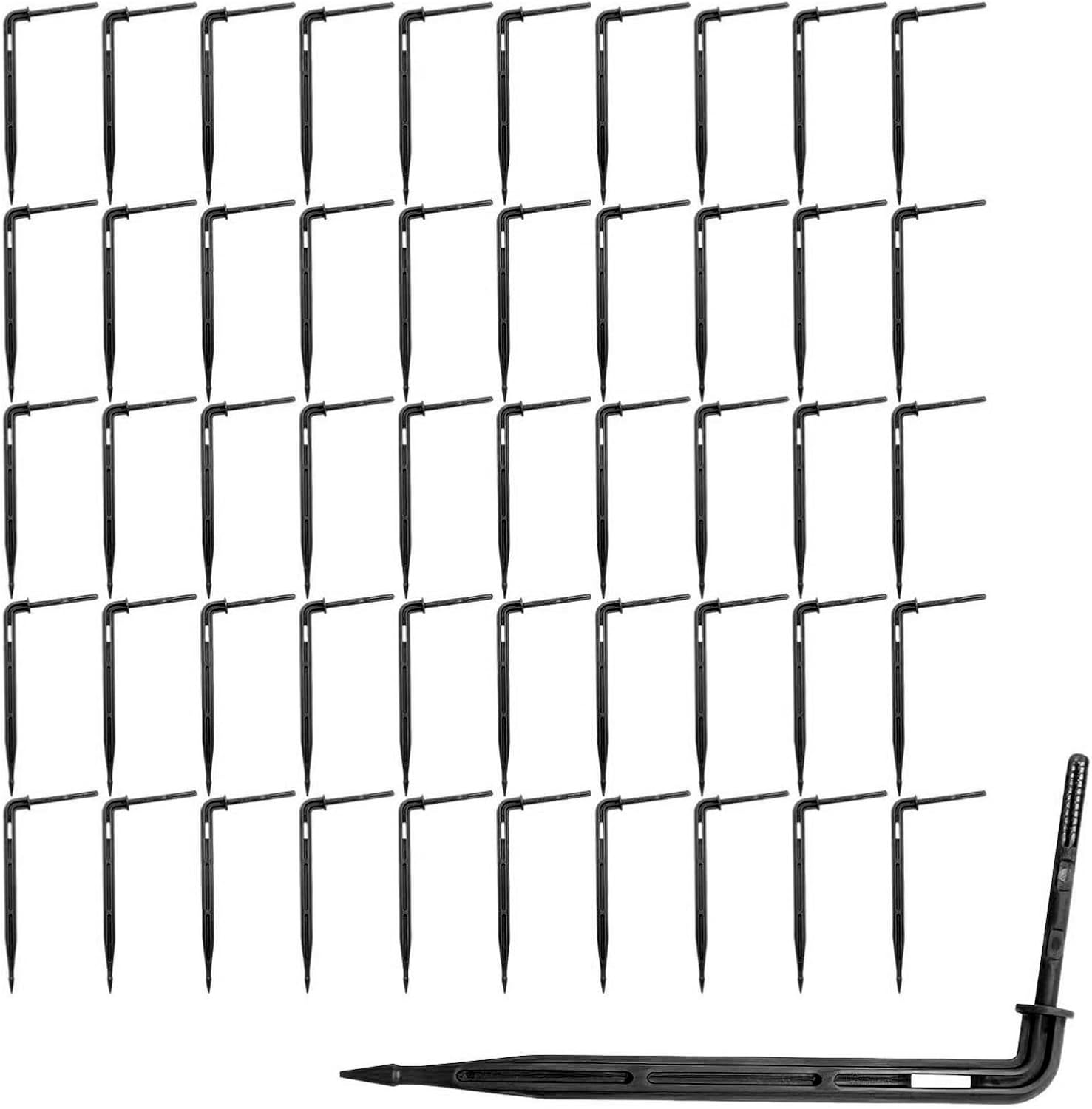 50 Pièces Goutteur Irrigation, Micro Asperseur Goutte À Goutte Pour Tube 3/5 Mm, Goutteur D'Irrigation,kit D'Irrigation, Serre, Quincaillerie De Jardin