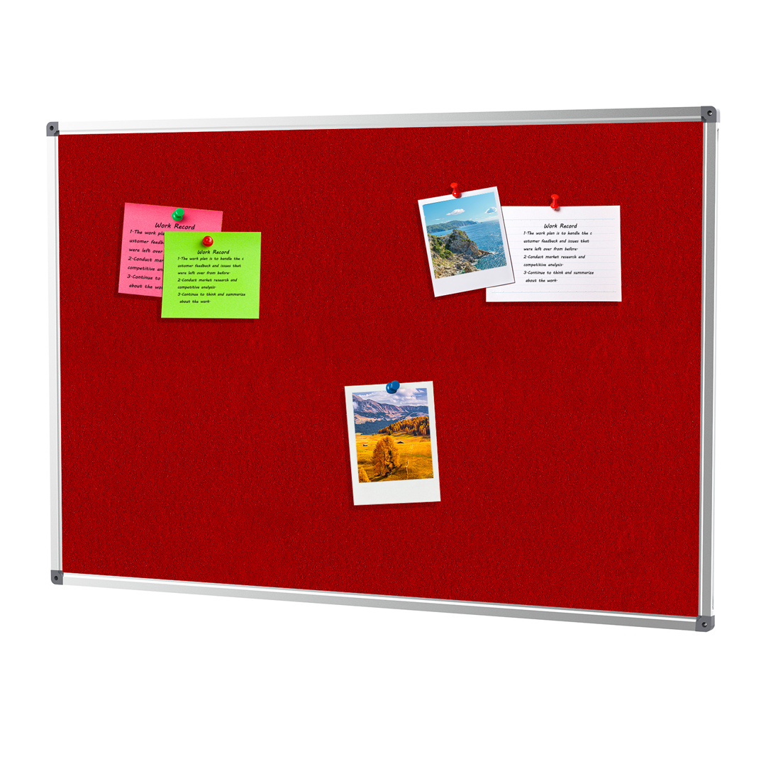 Pinnwand Aus Filz - 45x60 Cm - Rot